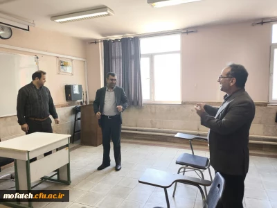 بازدید دکتر فتحی از روند آماده سازی کانون های ارزیابی تخصصی داوطلبان ورود به دانشگاه فرهنگیان ۱۴۰۴