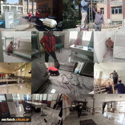 گزارش تصویری؛

فرایند آماده سازی فضاهای مختلف پردیس برای سال تحصیلی جدید